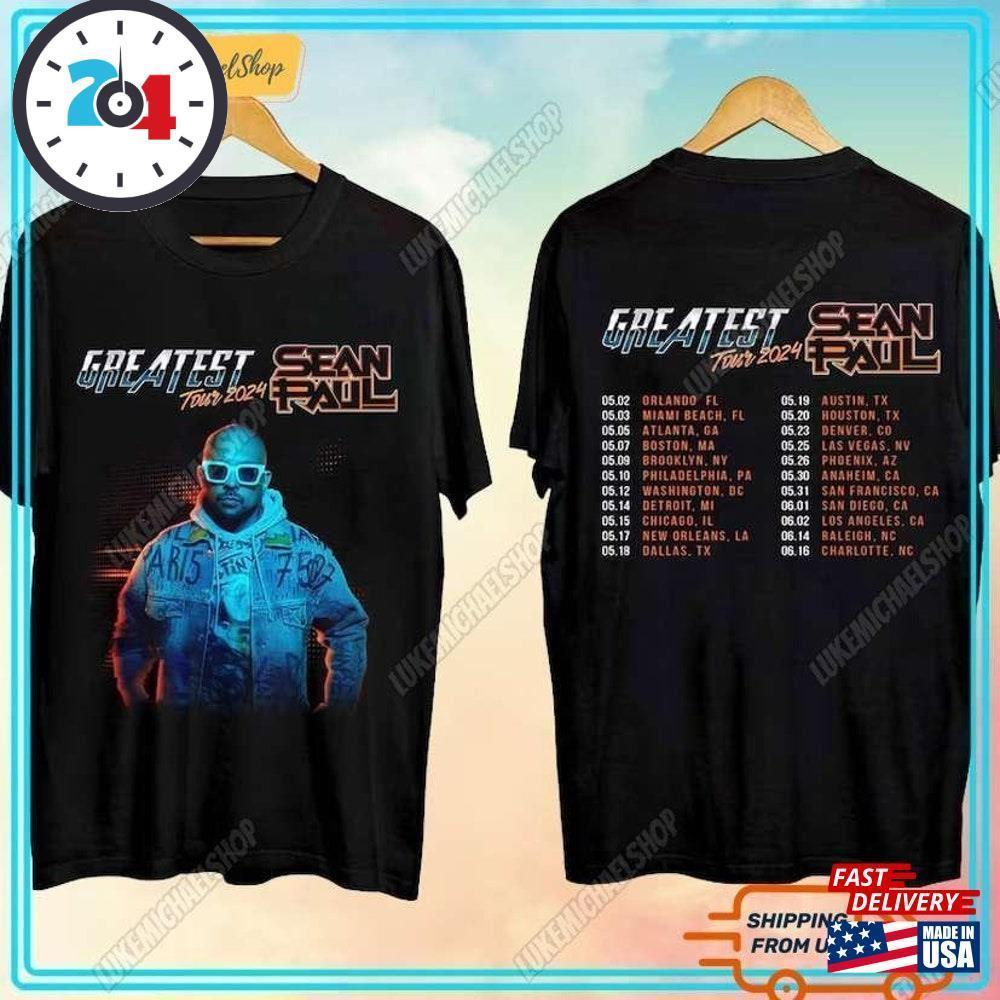Sean Paul Shirt The Greatest Tour Concert TShirt For Her Him 2 Sided
